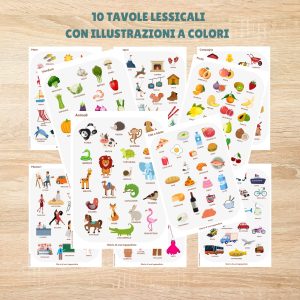 Tavole lessicali colorate · Abilità semantico-lessicali · Diario di una Logopedista