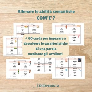 Com'è? | Descrivere le Caratteristiche di una Parola · Abilità semantico-lessicali · Diario di una Logopedista