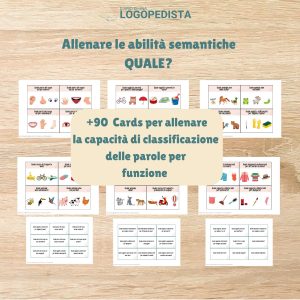 Quale? | Classificare le parole per funzione · Abilità semantico-lessicali · Diario di una Logopedista