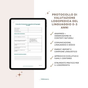 Protocollo di Valutazione Logopedica del Linguaggio 0&ndash;3 anni &middot; Valutazione logopedica &middot; Diario di una Logopedista
