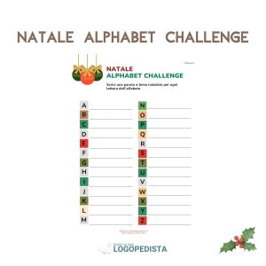 Natale Alphabet Challenge · Abilità semantico-lessicali · Diario di una Logopedista