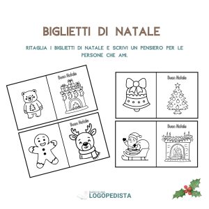 Biglietti di Natale · Abilità Pragmatiche · Diario di una Logopedista