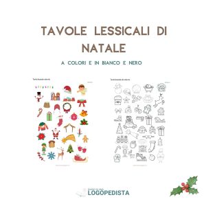 Tavole lessicali di Natale · Abilità semantico-lessicali · Diario di una Logopedista