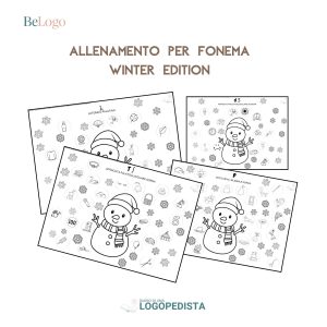 Allenamento per fonema - Winter Edition · Articolazione · Diario di una Logopedista