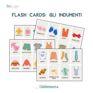Flash Cards Indumenti e Accessori · Materiale logopedico · Diario di una Logopedista