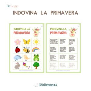 Indovina la Primavera - Indovinelli tematici · Abilità semantico-lessicali · Diario di una Logopedista