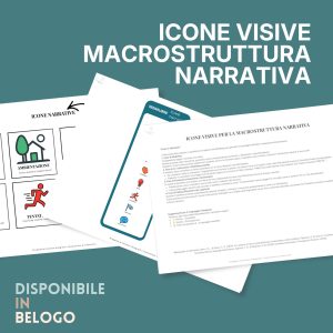 Icone visive per la macrostruttura narrativa · Abilità Narrative · Diario di una Logopedista
