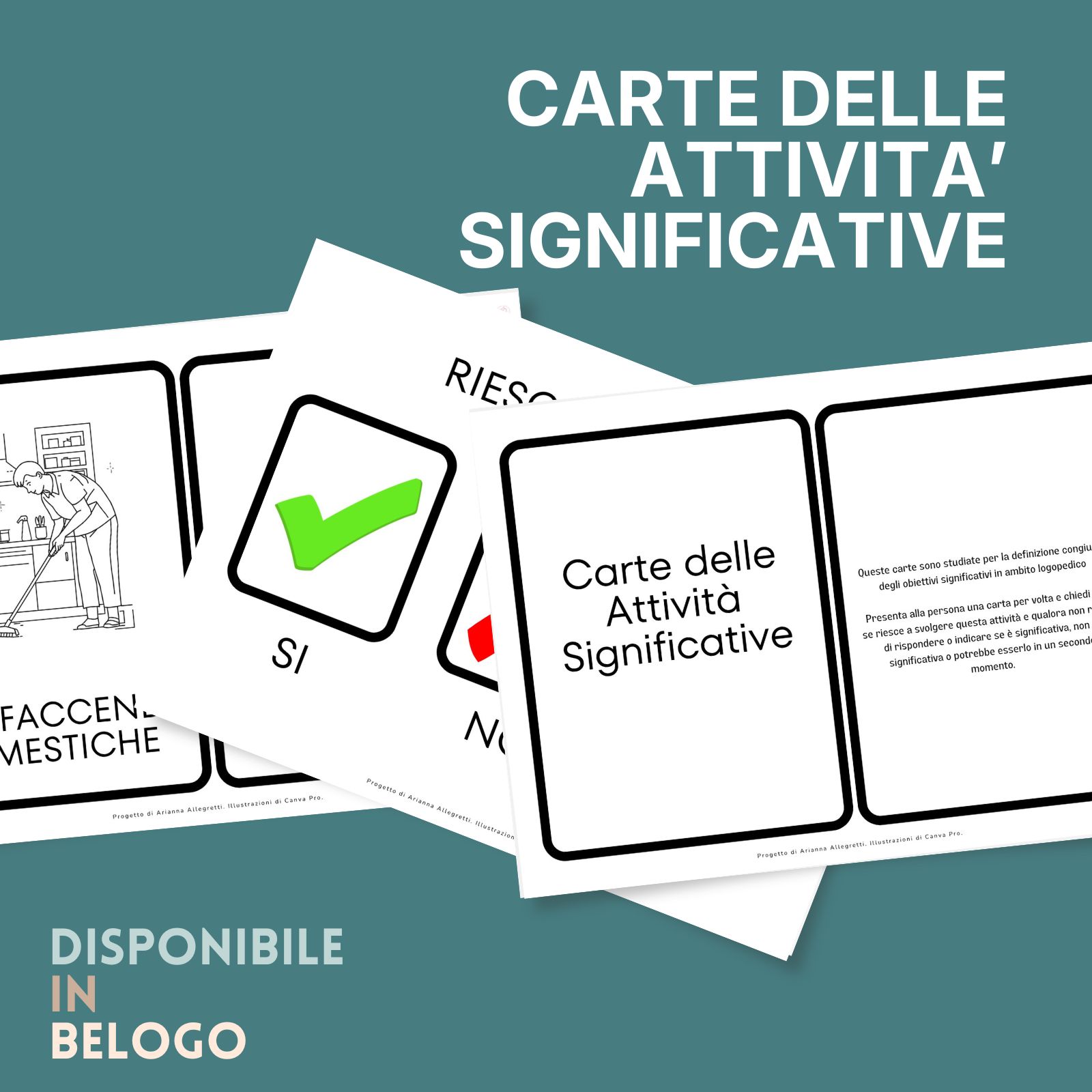 Carte delle Attività Significative · Afasia · Diario di una Logopedista
