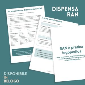 Dispensa Formativa: RAN e pratica logopedica &middot; Apprendimenti &middot; Diario di una Logopedista