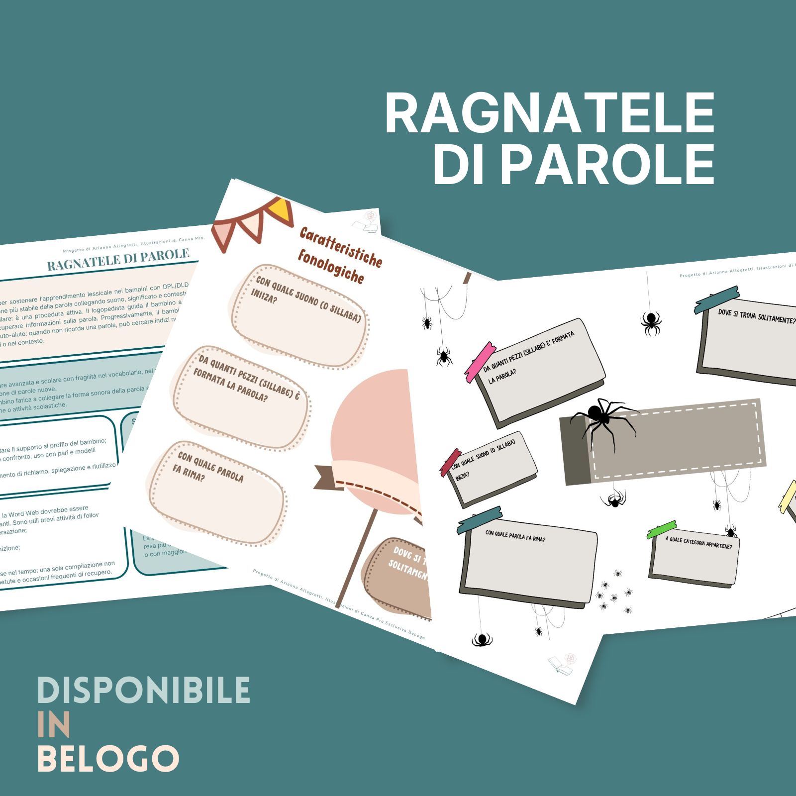Ragnatele di Parole | Word Web per Lessico e Recupero Lessicale · Abilità semantico-lessicali · Diario di una Logopedista